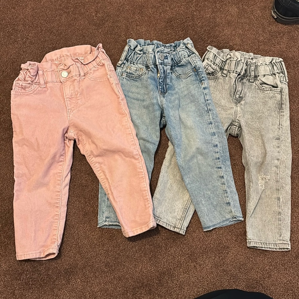 3 pairs of just like mom jean pants